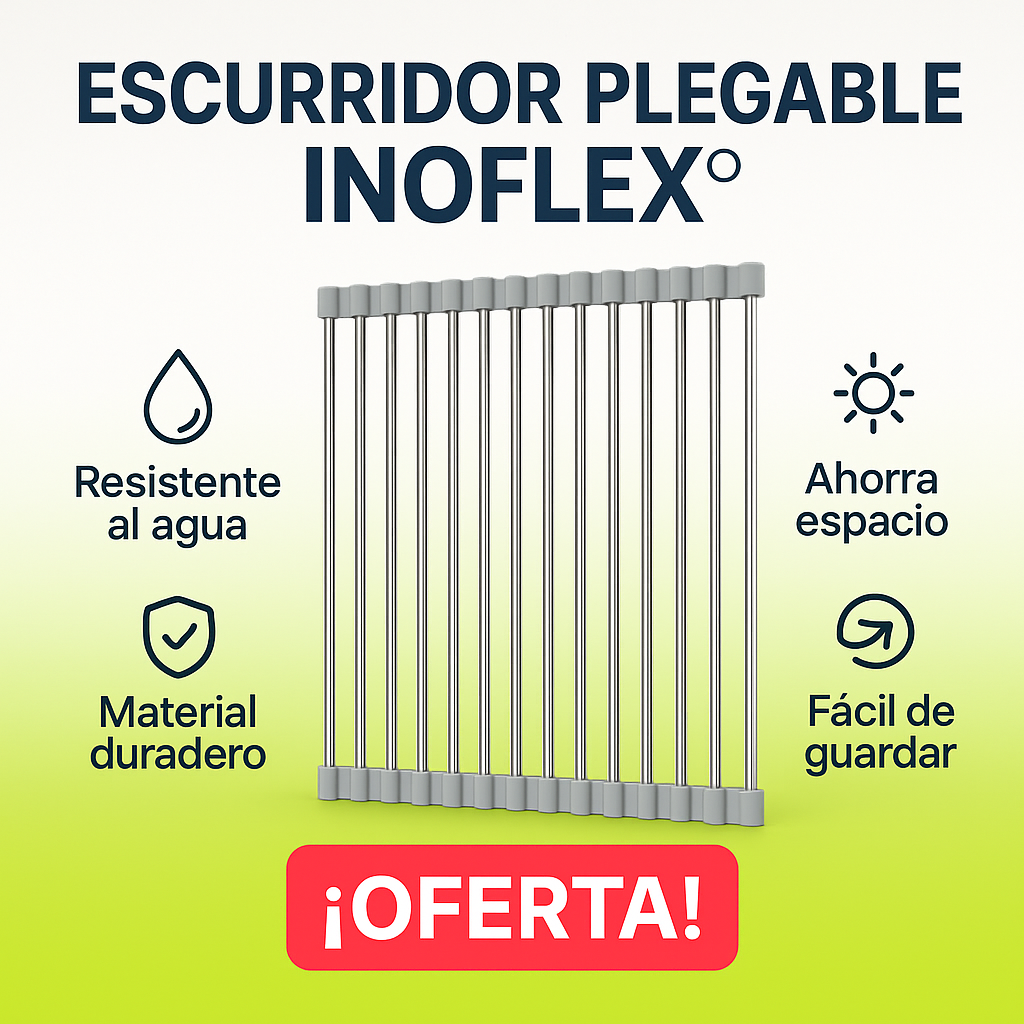 INOFLEX - ESCURRIDOR PLEGABLE DE ALTA RESISTENCIA